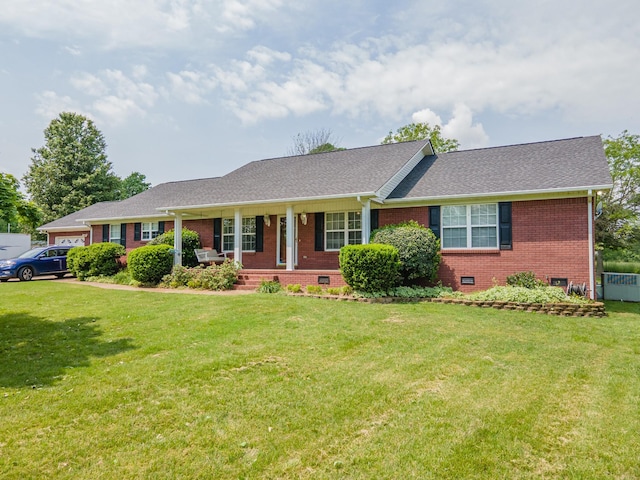447 Canaan Rd, Columbia, TN 38401 - single story home featuring brick siding, crawl space, and a front yard