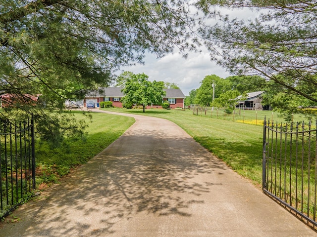 447 Canaan Rd, Columbia, TN 38401 - view of road with a gated entry and driveway