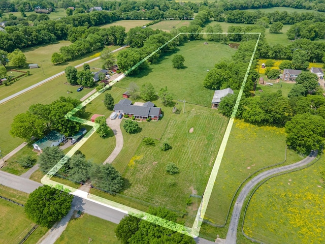 447 Canaan Rd, Columbia, TN 38401 - bird's eye view with a rural view