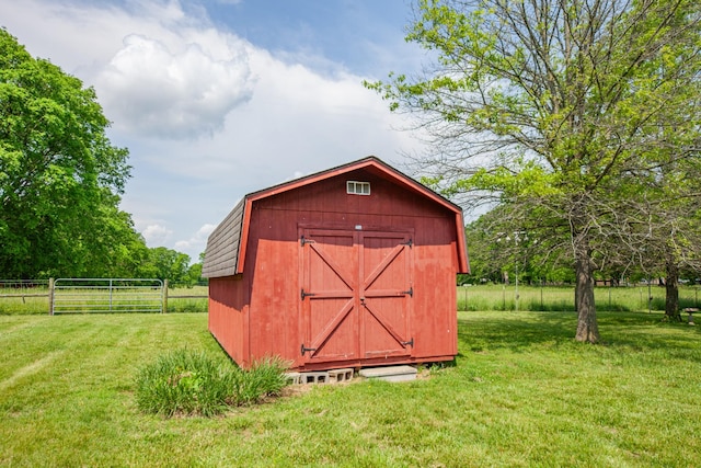 447 Canaan Rd, Columbia, TN 38401 - view of shed featuring fence