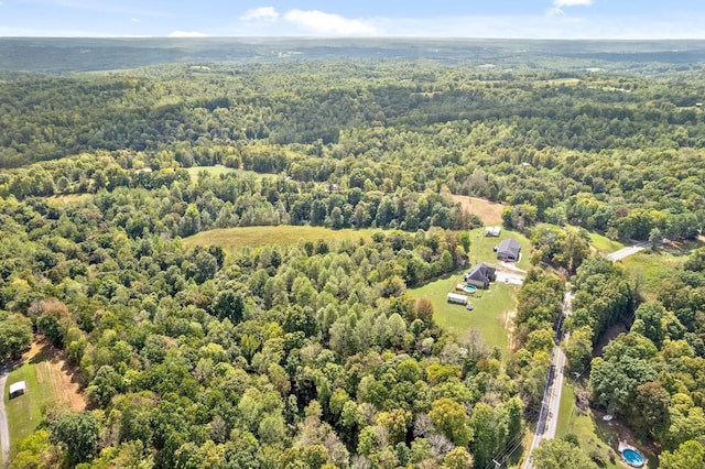 4231 Lylewood Rd, Indian Mound, TN 37079 - drone / aerial view featuring a wooded view