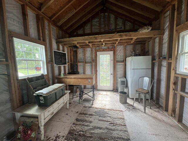 4231 Lylewood Rd, Indian Mound, TN 37079 - interior space with lofted ceiling