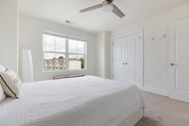 301 Harper Lndg Unit 301, Chapel Hill, TN 37034 - carpeted bedroom with a closet and a ceiling fan