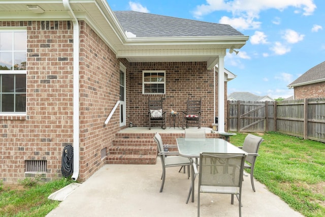165 Daffodil Dr, Tullahoma, TN 37388 - view of patio / terrace with fence and outdoor dining space