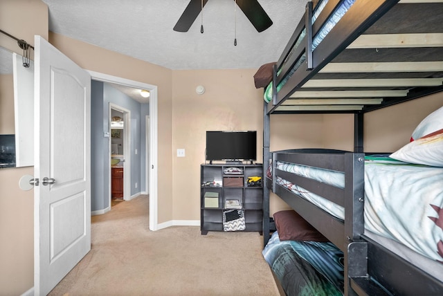 2764 Ann Dr, Clarksville, TN 37040 - carpeted bedroom featuring a ceiling fan and baseboards