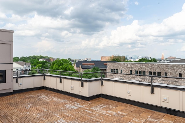 view of patio / terrace with a balcony