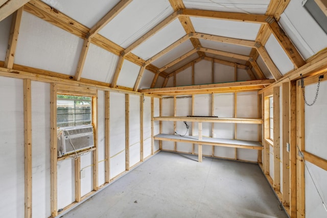 storage room featuring cooling unit