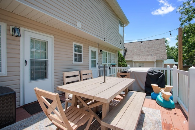 2011 Spring Meadow Cir, Spring Hill, TN 37174 - deck with outdoor dining area and grilling area