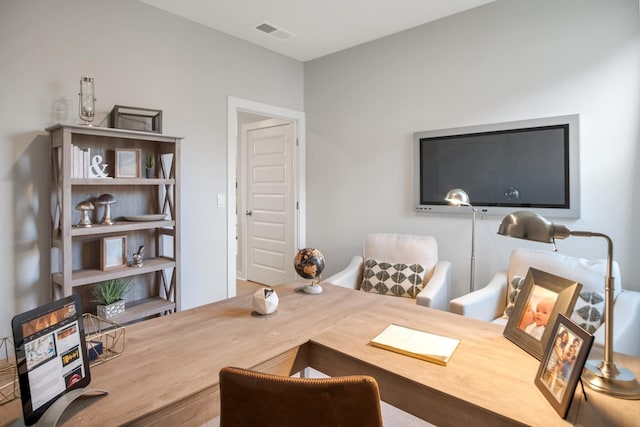 office area with visible vents