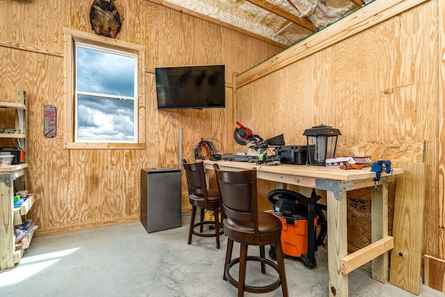 1317 Halls Mill Rd, Unionville, TN 37180 - bar with concrete flooring and wooden walls