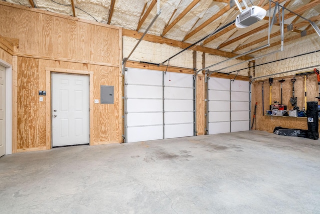 1317 Halls Mill Rd, Unionville, TN 37180 - garage with a garage door opener and electric panel