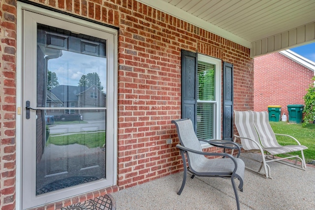 view of patio / terrace with covered porch
