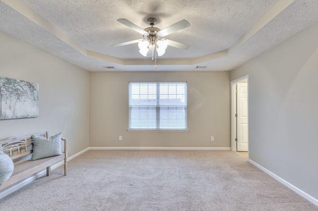 2039 Caladonia Way, Smyrna, TN 37167 - unfurnished room with carpet floors, a textured ceiling, and a tray ceiling