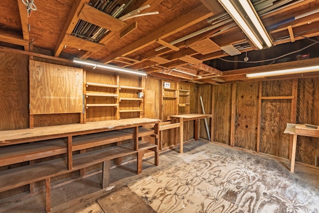 view of basement