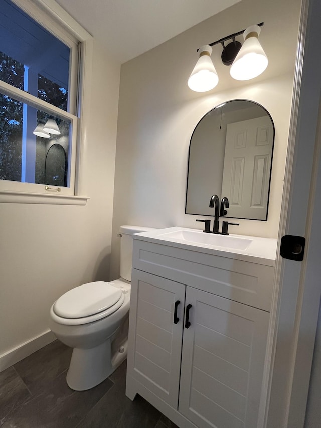 361 Binkley Dr, Nashville, TN 37211 - bathroom featuring vanity, toilet, and baseboards
