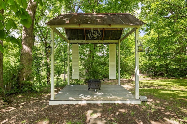 716 S Summerfield Dr, Madison, TN 37115 - view of patio / terrace with a fire pit