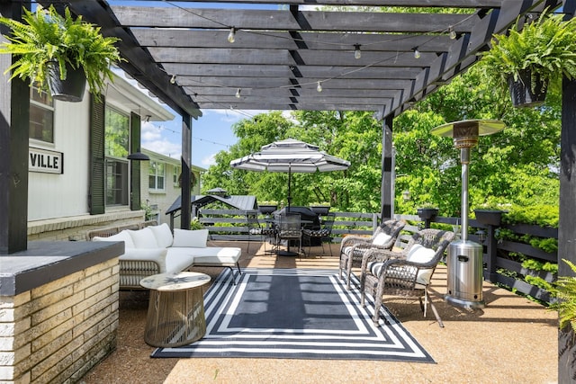 716 S Summerfield Dr, Madison, TN 37115 - view of patio / terrace with outdoor dining area, an outdoor living space, a pergola, and a deck