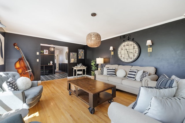 716 S Summerfield Dr, Madison, TN 37115 - living area featuring wood finished floors and crown molding