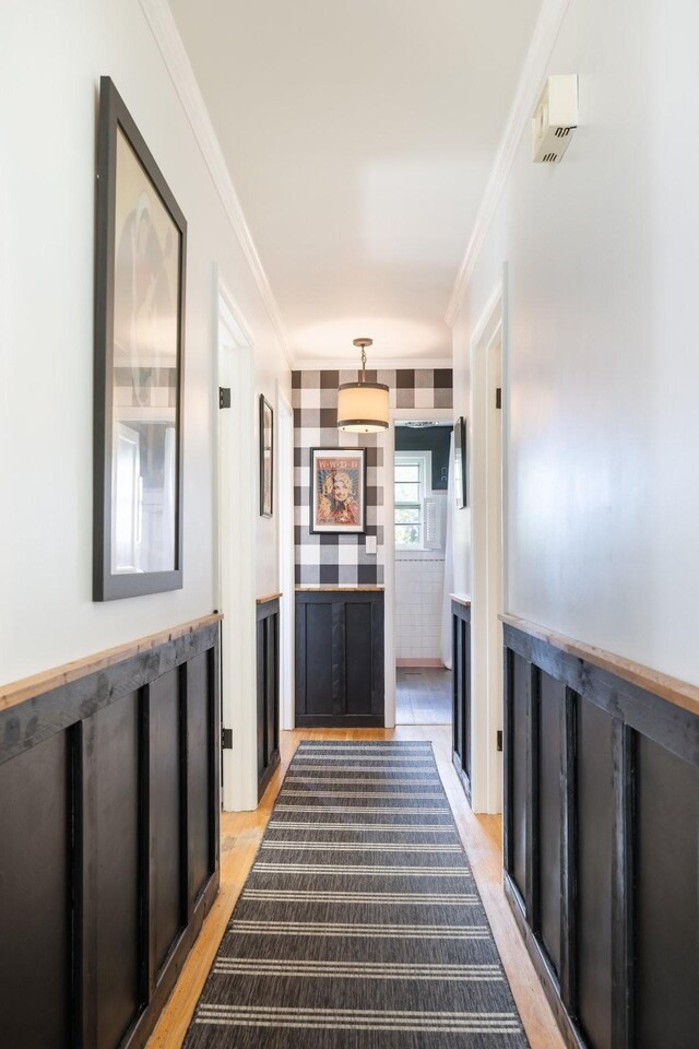 716 S Summerfield Dr, Madison, TN 37115 - corridor featuring crown molding and light wood finished floors
