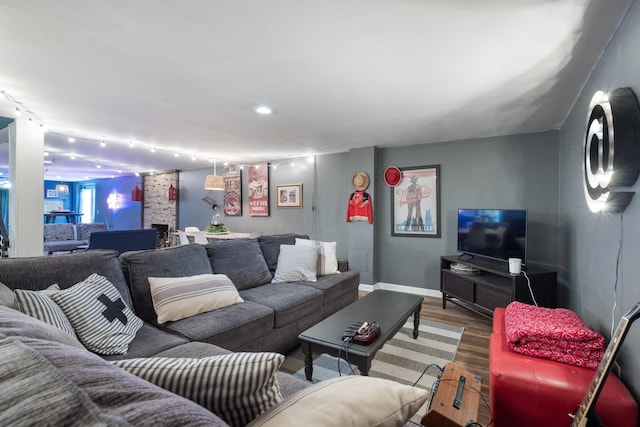 716 S Summerfield Dr, Madison, TN 37115 - living area featuring wood finished floors and baseboards