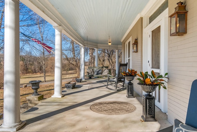 view of patio / terrace featuring a porch
