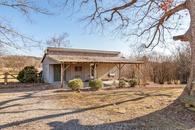 exterior space with covered porch