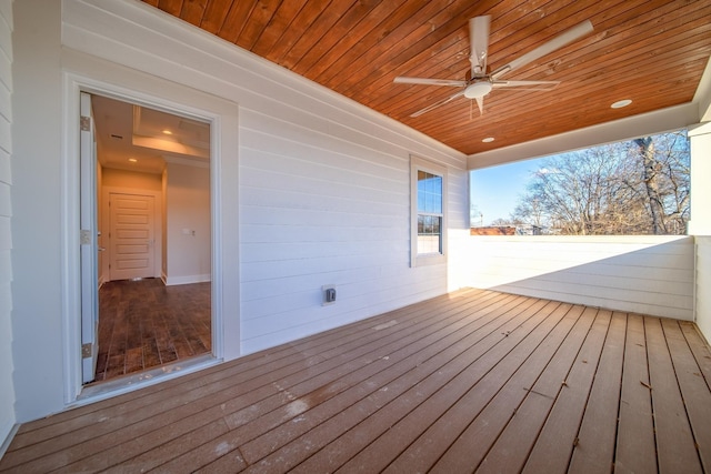 2509A Scovel St, Nashville, TN 37208 - wooden terrace featuring ceiling fan
