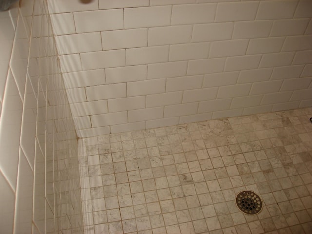 details featuring a tile shower