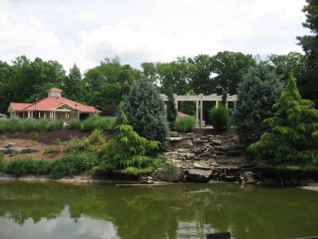 view of water feature