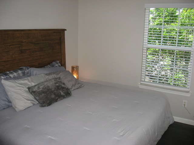 bedroom with baseboards