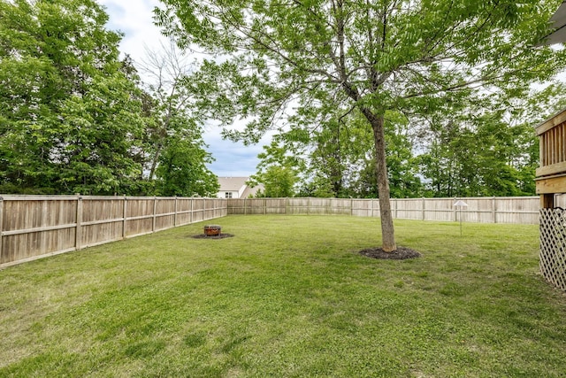 1505 Sylvan Park Ct, Mount Juliet, TN 37122 - view of yard with a fire pit