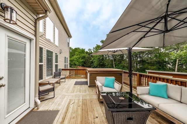 1505 Sylvan Park Ct, Mount Juliet, TN 37122 - deck featuring outdoor lounge area