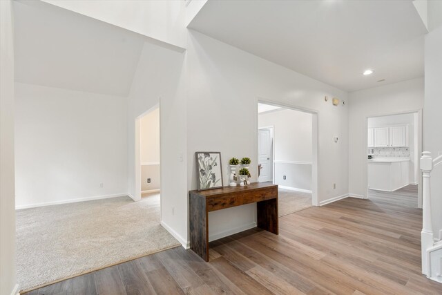1069 Fitzpatrick Rd, Nashville, TN 37214 - hall featuring light wood-type flooring, baseboards, and recessed lighting