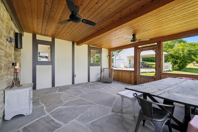 503 Brick Church Pike, Goodlettsville, TN 37072 - view of patio featuring outdoor dining area and a ceiling fan