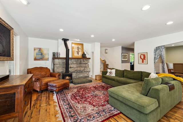 503 Brick Church Pike, Goodlettsville, TN 37072 - living area with wood finished floors and recessed lighting