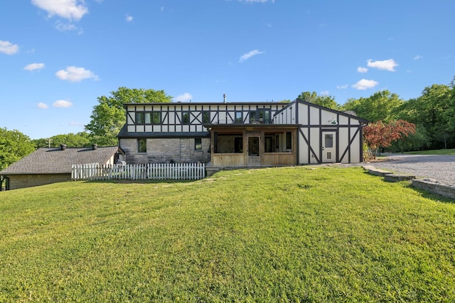 503 Brick Church Pike, Goodlettsville, TN 37072 - back of property featuring fence, a lawn, and a deck