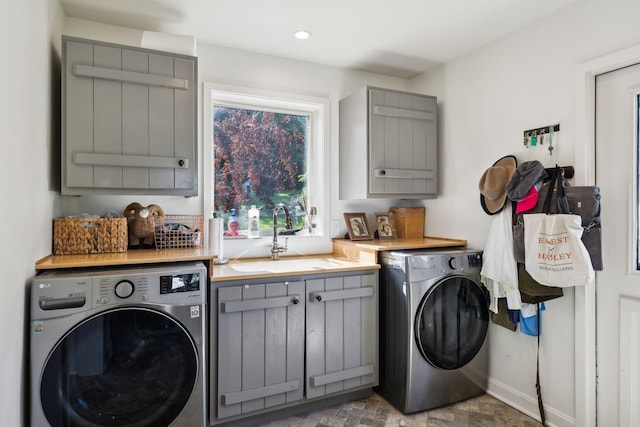 503 Brick Church Pike, Goodlettsville, TN 37072 - washroom with cabinet space, plenty of natural light, baseboards, and a sink