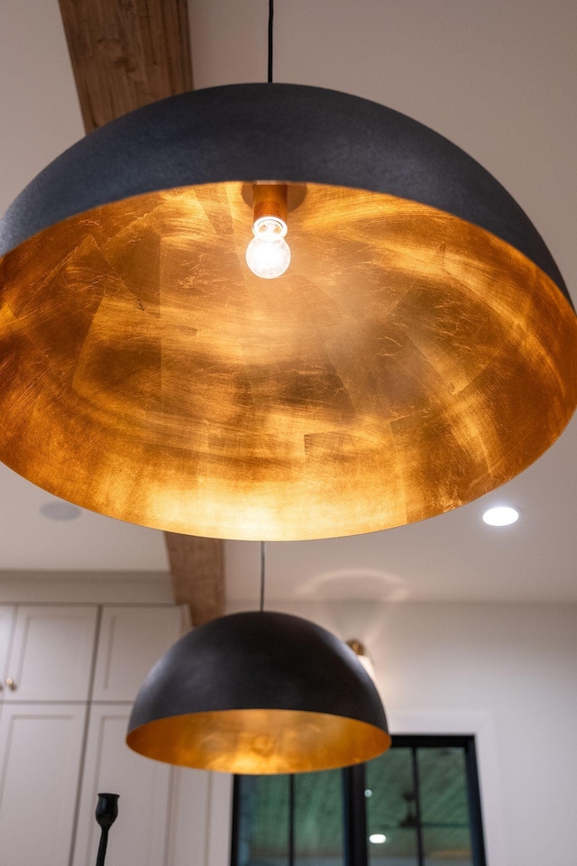 details with recessed lighting