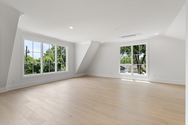 1408 Adams St, Franklin, TN 37064 - bonus room with healthy amount of natural light, baseboards, recessed lighting, and vaulted ceiling