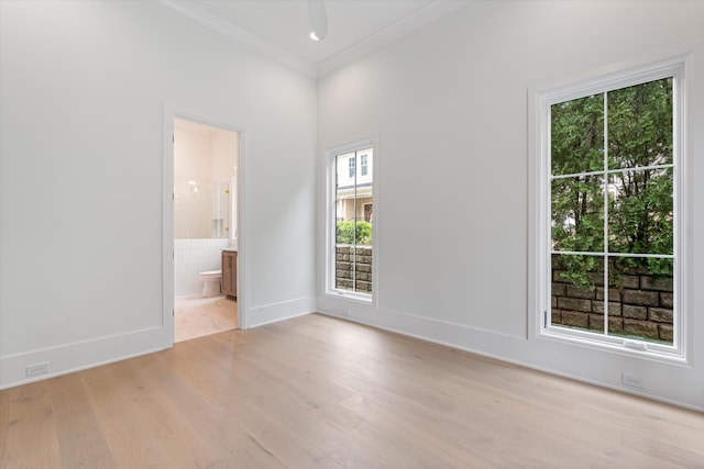 1408 Adams St, Franklin, TN 37064 - unfurnished room featuring light wood-style flooring, baseboards, and a ceiling fan