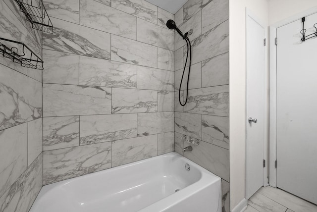 1872 River Rd, Clarksville, TN 37040 - full bath featuring bathtub / shower combination and marble look tile flooring
