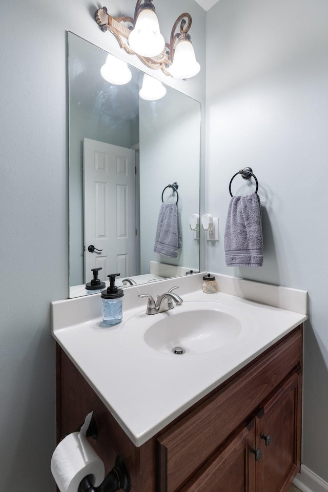 bathroom featuring vanity