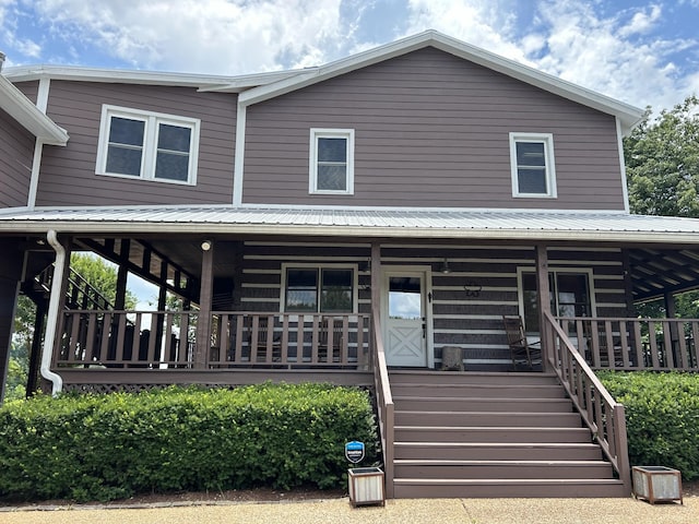 448 Dean Acre Ln, Liberty, TN 37095 - view of front facade with a porch