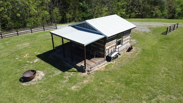 448 Dean Acre Ln, Liberty, TN 37095 - view of outdoor structure with a view of trees and fence