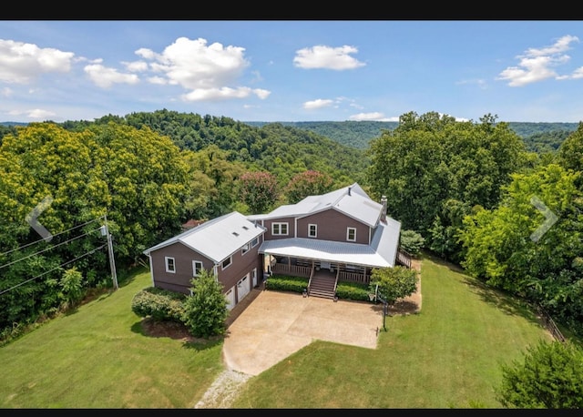 448 Dean Acre Ln, Liberty, TN 37095 - birds eye view of property featuring a view of trees
