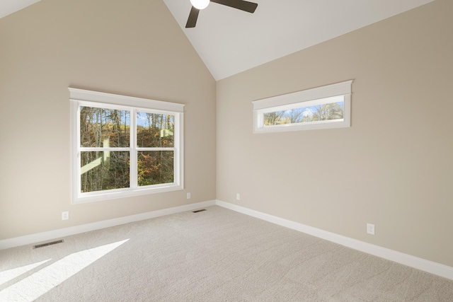 119 Casey St, Brush Creek, TN 38547 - empty room featuring a wealth of natural light, carpet flooring, and visible vents
