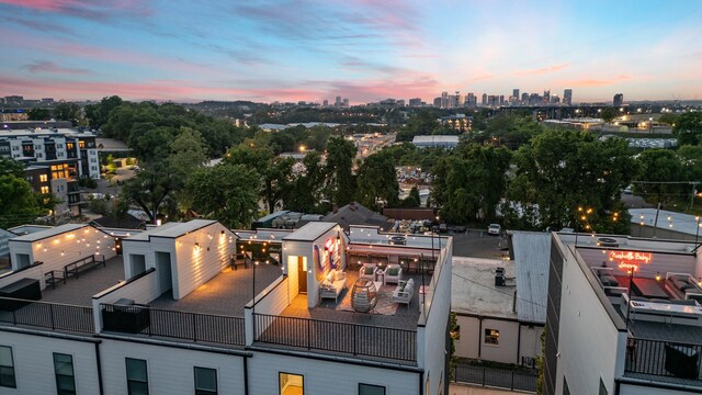 2176 Carson St Unit 5, Nashville, TN 37211 - aerial view at dusk featuring a city view