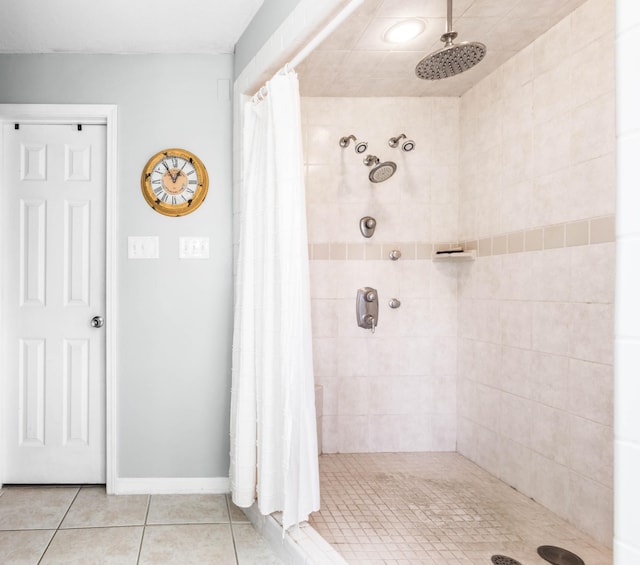 460 Seven Springs Rd, Clarksville, TN 37043 - full bathroom with tiled shower and tile patterned flooring