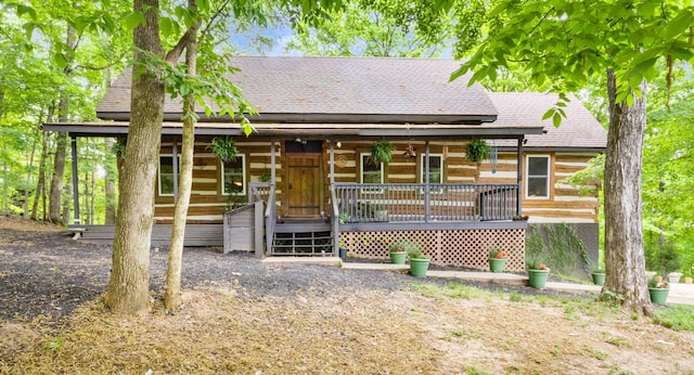 460 Seven Springs Rd, Clarksville, TN 37043 - exterior space with a porch and roof with shingles