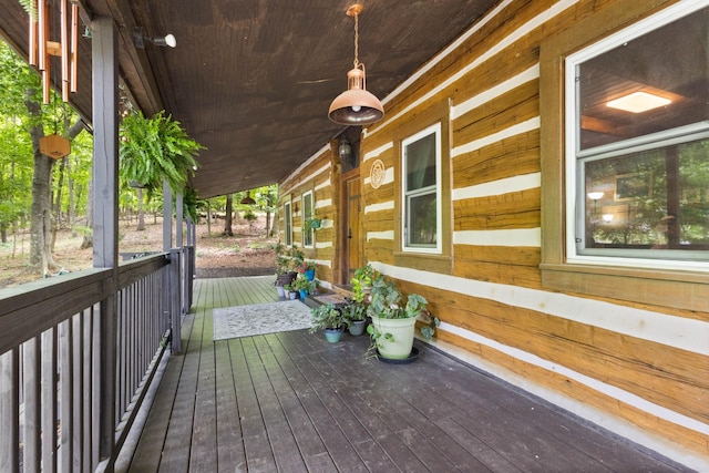 460 Seven Springs Rd, Clarksville, TN 37043 - wooden deck with covered porch